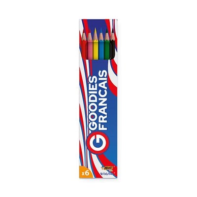 Boite crayon de couleur bic personnalisable fabriquee en france 6ex