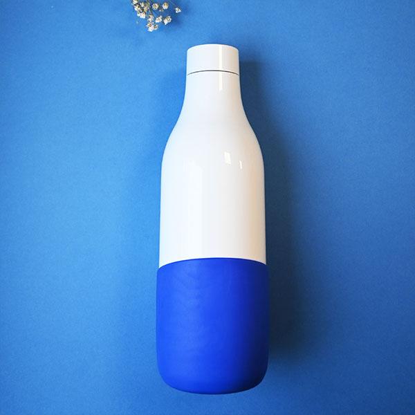 Bouteille isotherme fabriquee en france personnalisable bleu