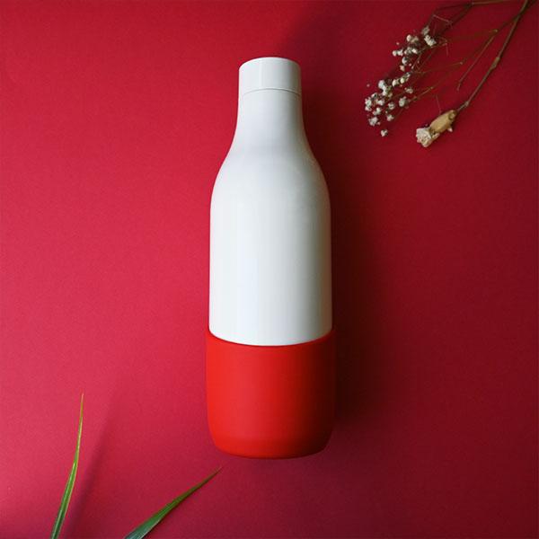 Bouteille isotherme fabriquee en france personnalisable rouge