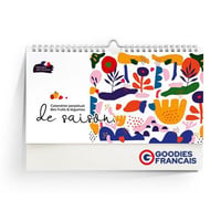 Calendrier fruits et legumes personnalisable fabrique en france