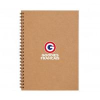 Carnet a5 coin droit personnalisable fabrique en france naturel