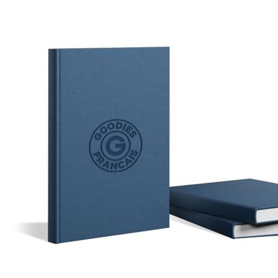 Carnet a5 personnalisable fabrique en france en pu marquage a chaud