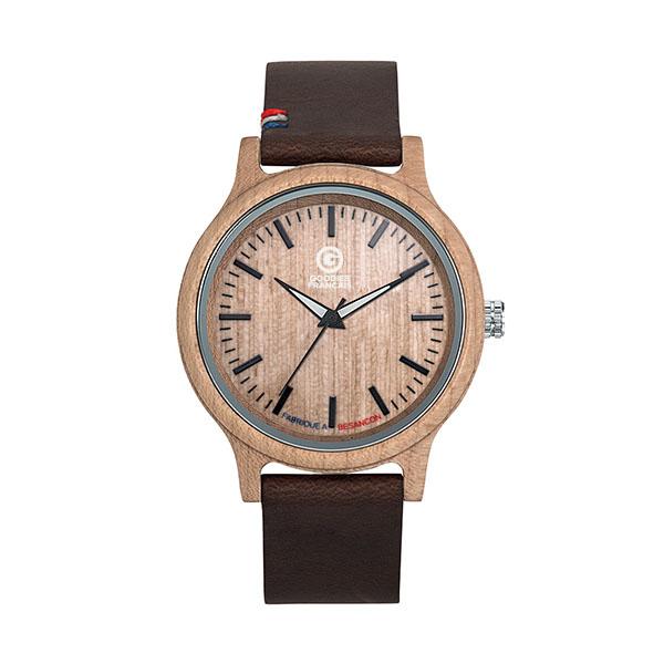 Montre fabriquee en france chailluz bois marron