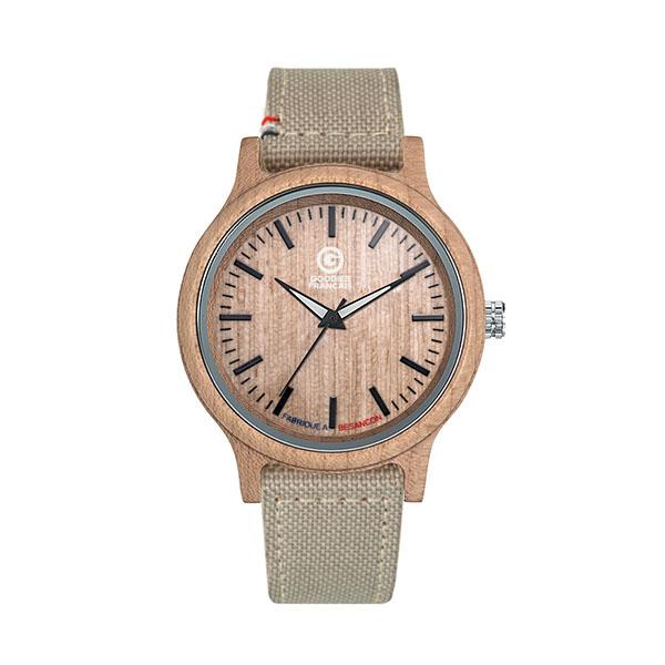 Montre fabriquee en france chailluz bois tissu