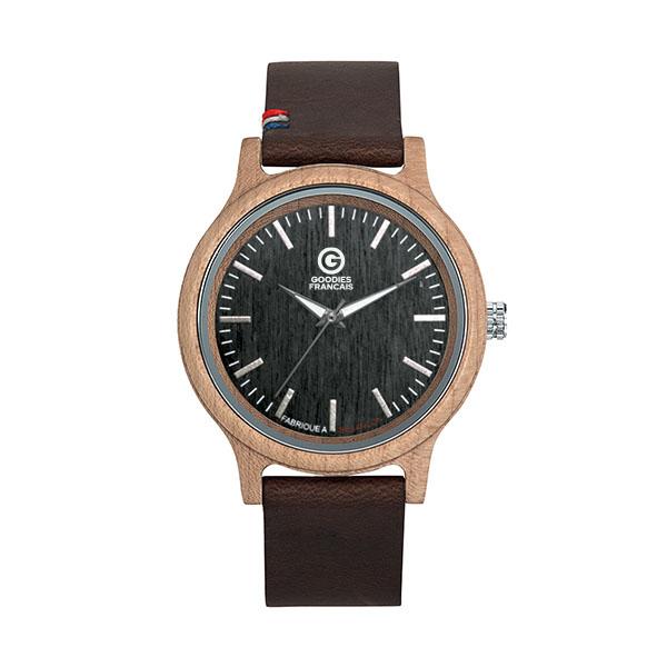 Montre fabriquee en france chailluz noir marron