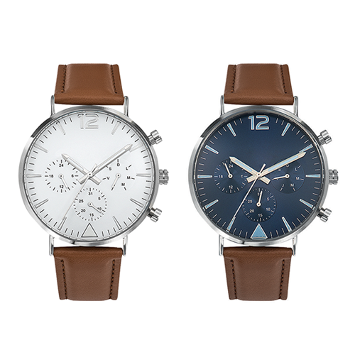 Montre montmartre personnalisee cuir marron goodiesfrancais