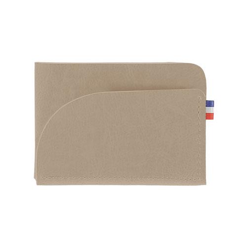 Porte carte personnalisable fabrique en france goodies francais ecru