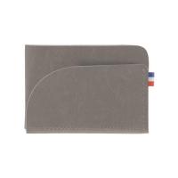Porte carte personnalisable fabrique en france goodies francais gris clair