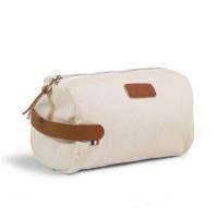 Sacoche trousse fabriquee en france personnalisable creme