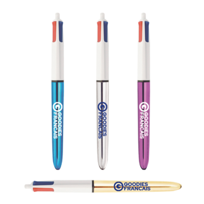 Stylo 4 couleurs bic shine tous goodies francais