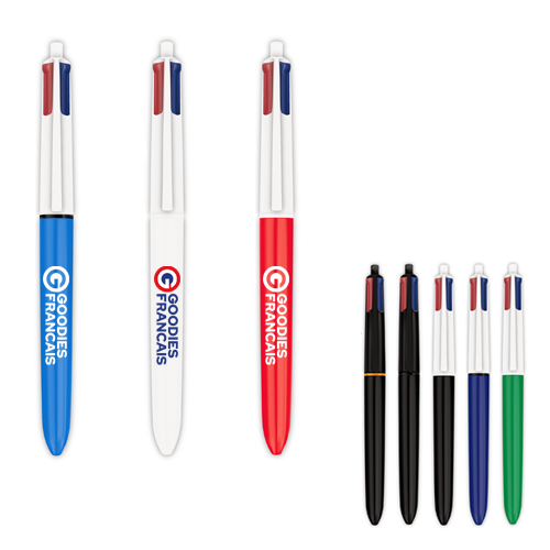 Stylo BIC® 4 couleurs personnalisé Made in France - Le Cadeau