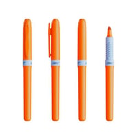 Surligneur bic personnalisable fabrique en france orange