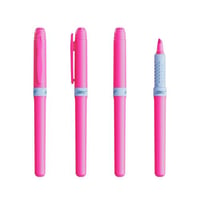 Surligneur bic personnalisable fabrique en france rose
