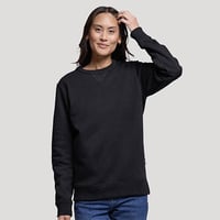 Sweatshirt col rond personnalisable fabrique en france noir