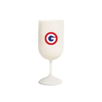 Verre a pied personnalise 18cl fabrique en france biocomposite
